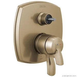 Champagne Bronze Delta Stryke 17 Shower Trim with 3-Way Diverter