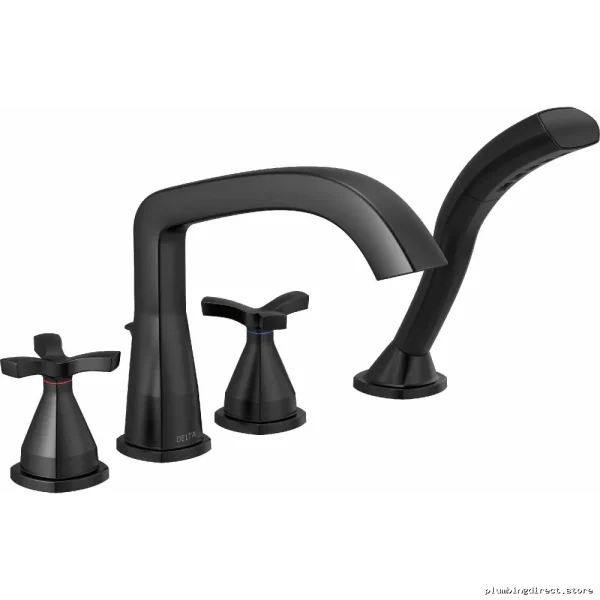 Delta Stryke Tub Shower Trim with Handheld Shower - Matte Black Modern Design T47766-BL