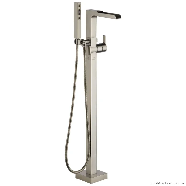 Delta Stainless Steel Freestanding Tub Filler with Hand Shower T4768-SSFL - Image 2