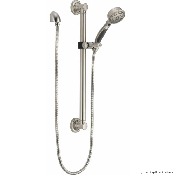 Delta Stainless Steel Handheld Shower with 9 Spray Modes and Slide Bar - Image 2