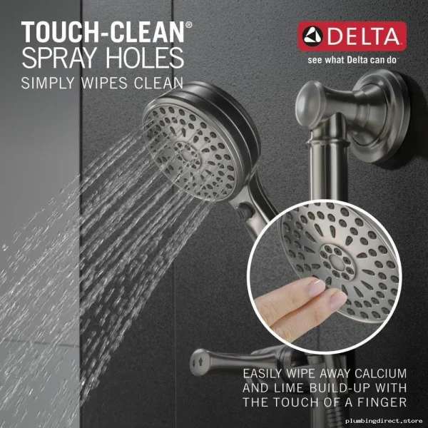 Delta Stainless Steel Handheld Shower with 9 Spray Modes and Slide Bar - Image 4
