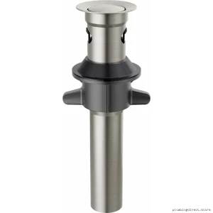 Delta Stainless Steel Push-Pop Bath Drain with Overflow RP101630SS