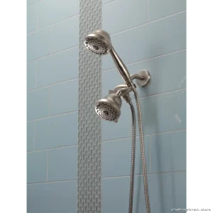 Delta Stainless Steel Shower Head with 7 Spray Settings - Premium Finish