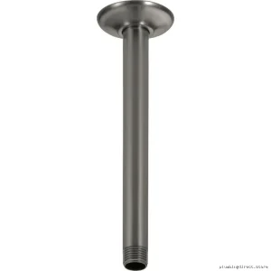 Delta Black Stainless Steel 10 Inch Ceiling Mount Shower Arm with Flange