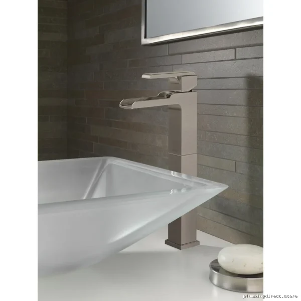 Delta Stainless Steel Vessel Sink Faucet with Modern Channel Spout 768LF-SS