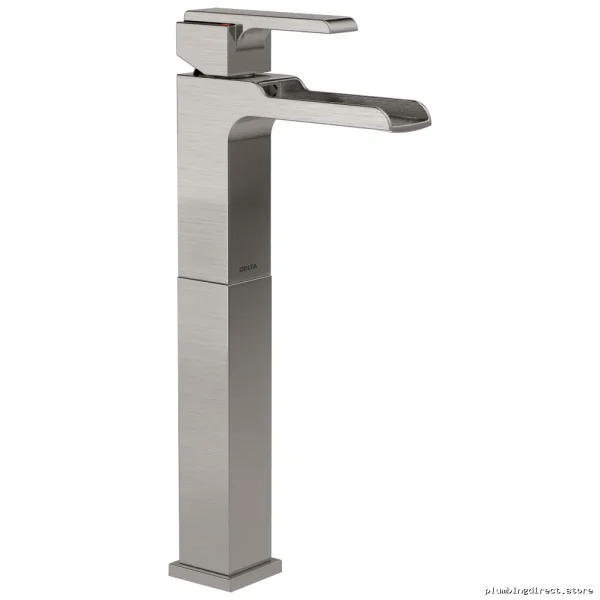 Delta Stainless Steel Vessel Sink Faucet with Modern Channel Spout 768LF-SS - Image 2