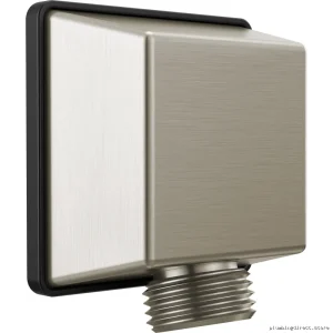 Square Wall-Mounted Shower Elbow - Stainless Steel 50570-SS-PR Delta for Handheld Showers