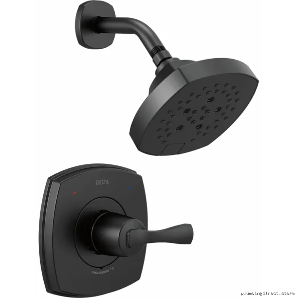 Delta Stryke 14 Series Matte Black Shower Trim - Stylish Bathroom Upgrade T14276-BL