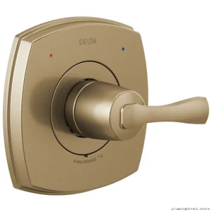 Delta Stryke 14 Series Champagne Bronze Valve Trim - Elegant Bathroom Upgrade