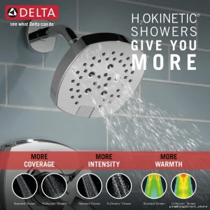 Delta Stryke 14 Series Chrome Shower Trim - Complete Set T14276