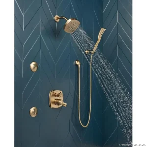 Delta Stryke 17 Valve Trim - 6-Function Handle-Free Diverter, Champagne Bronze Finish T27976-CZLHP