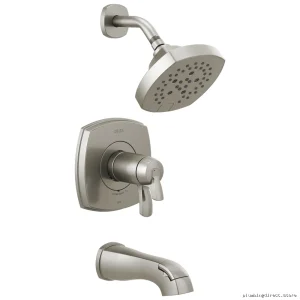 Delta Stryke 17 Series Stainless Steel Thermostatic Trim for Tub & Shower