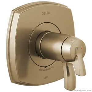 Delta Stryke 17 Champagne Bronze Thermostatic Shower Valve Trim T17T076-CZ