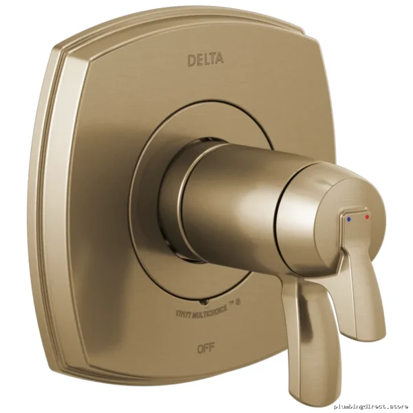 Delta Stryke 17 Champagne Bronze Thermostatic Shower Valve Trim T17T076-CZ