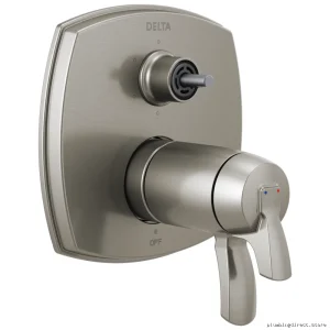 Delta Stryke 6-Function Thermostatic Shower Diverter Trim Stainless Steel