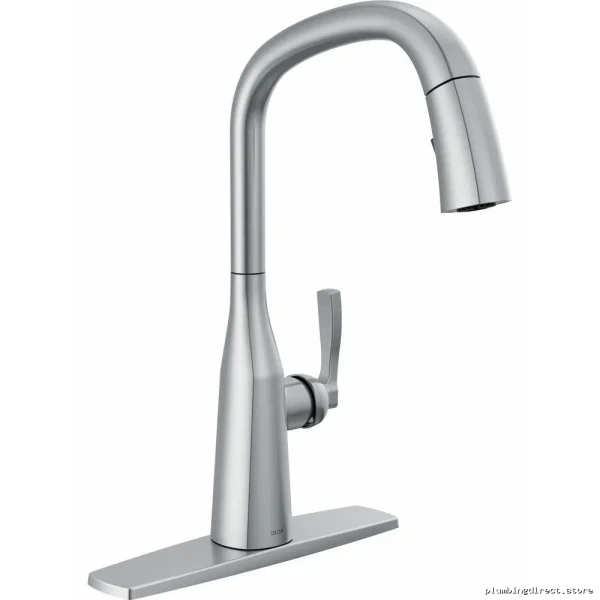 Delta Stryke Arctic Stainless Pull Down Kitchen Faucet with Spray