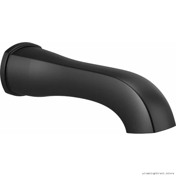 Delta Stryke Matte Black Tub Spout No Diverter RP93377BL - Modern Bathroom Upgrade