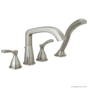 Delta Stryke Roman Tub Faucet with Hand Shower in Stainless Steel T4776-SS