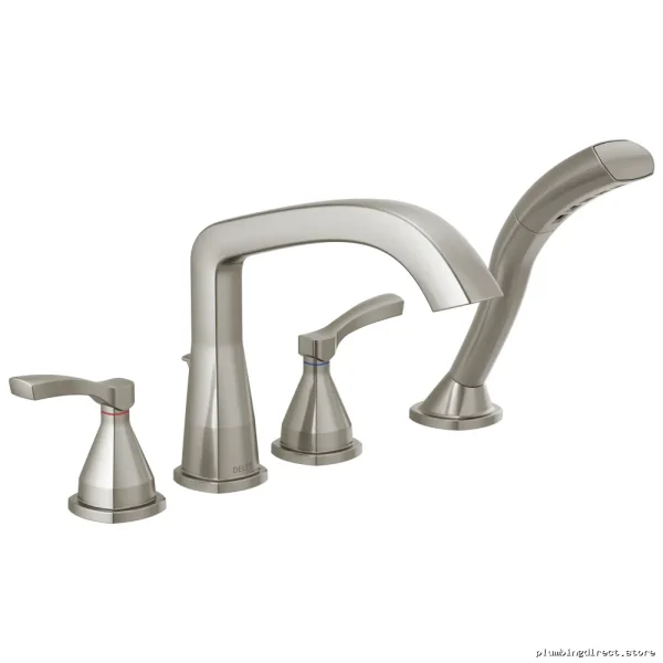 Delta Stryke Roman Tub Faucet with Hand Shower in Stainless Steel T4776-SS