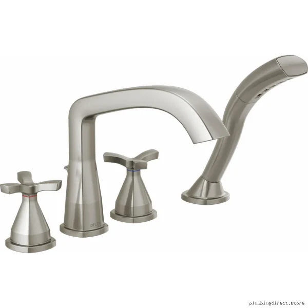 Delta Stryke Hand Shower Stainless Steel Roman Tub Faucet