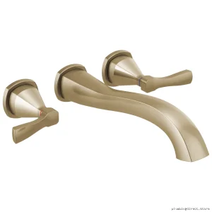 Delta Stryke Wall-Mounted Tub Faucet Trim Kit - Champagne Bronze Finish