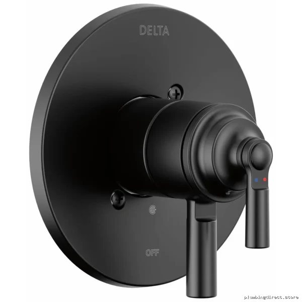 Delta-Style Saylor Monitor 17 Series Valve Trim - Matte Black T17035-BL - Image 2