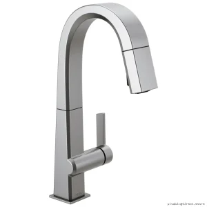 Delta Swivel Pull-Down Bar Faucet - Arctic Stainless Steel