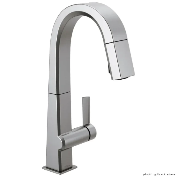 Delta Swivel Pull-Down Bar Faucet - Arctic Stainless Steel