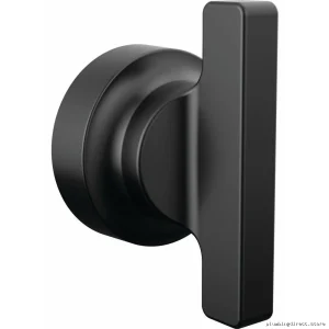 Delta T-Lever Matte Black Floor Mount Tub Filler Handle H587BL - Sleek Design