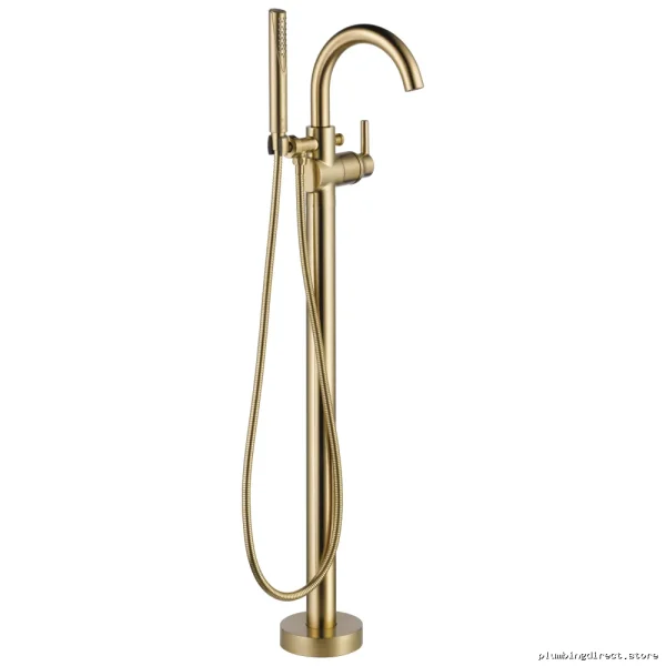 Delta Trinsic Champagne Bronze Floor-Mounted Freestanding Tub Faucet Trim T4759-CZFL - Image 5