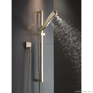 Delta Tesla 4-Spray Handheld Showerhead with Slide Bar in Polished Nickel