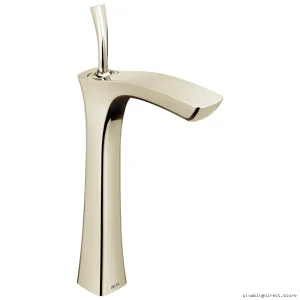 Delta Polished Nickel Bathroom Vessel Sink Faucet - 752LF-PN Tesla