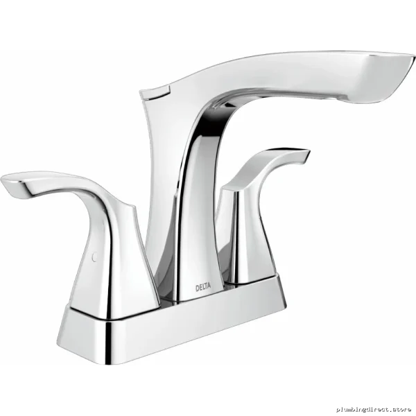 Delta Tesla Chrome Centerset Bathroom Faucet 2552-MPU-DST - Image 2