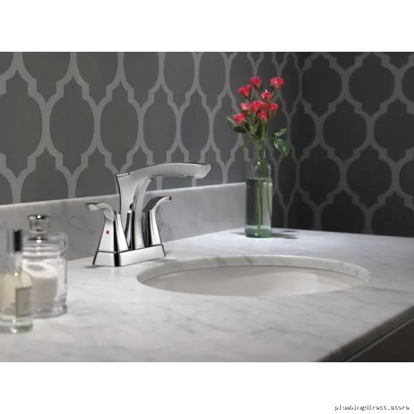 Delta Tesla Chrome Centerset Bathroom Faucet 2552-MPU-DST - Image 3