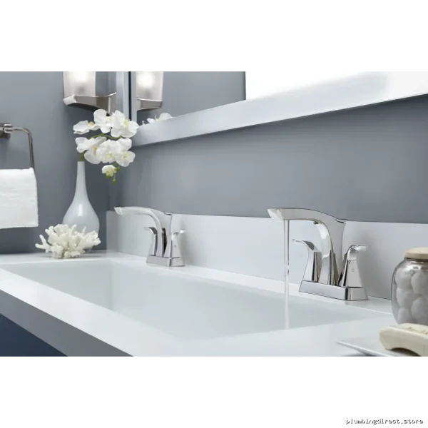 Delta Tesla Chrome Centerset Bathroom Faucet 2552-MPU-DST - Image 5