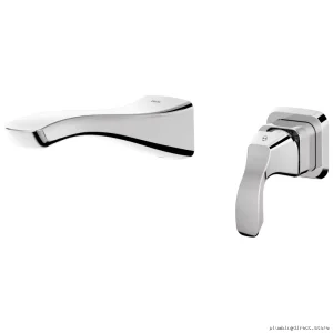 Tesla Chrome 1-Handle Wall Mount Bathroom Faucet Trim by Delta