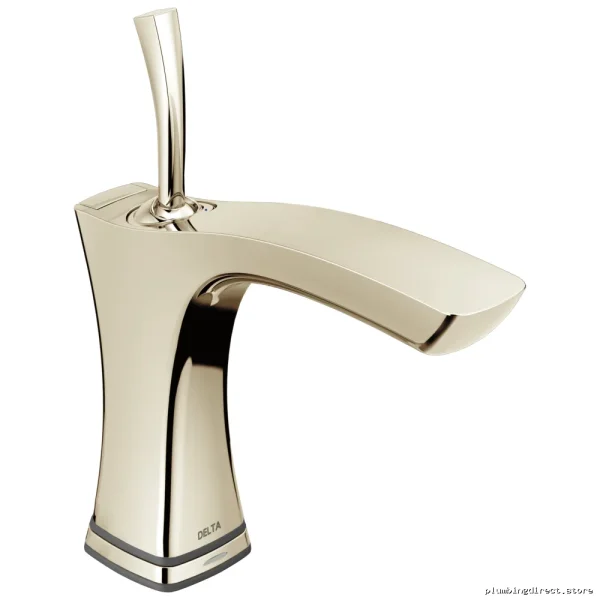Polished Nickel Tesla Touch Modern Single Hole Bathroom Faucet - Delta Model 552TLF-PN