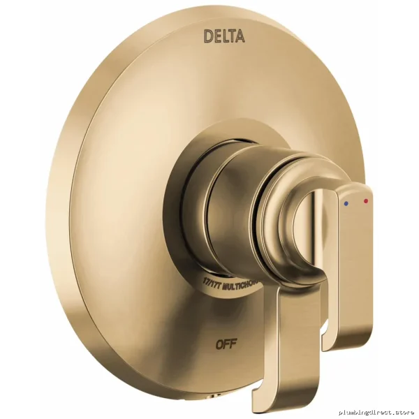 Delta T17089 Lumicoat Champagne Bronze Valve Trim for Tetra 17 Series - Image 2