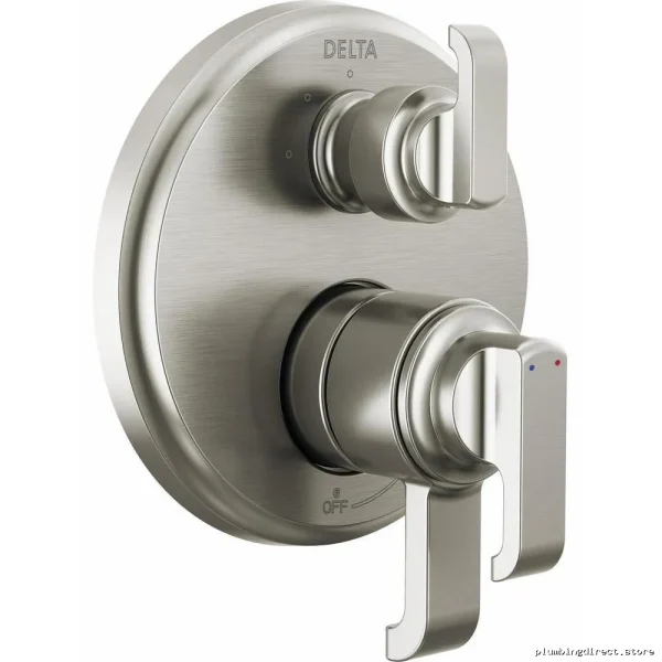 Delta Tetra 17 Series 3-Setting Shower Diverter Trim in Lumicoat Stainless - Image 2