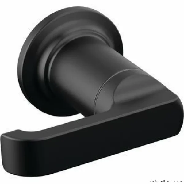 Delta Tetra Matte Black Wall-Mounted Tub Filler Trim Set – Handles Not Included - Image 2