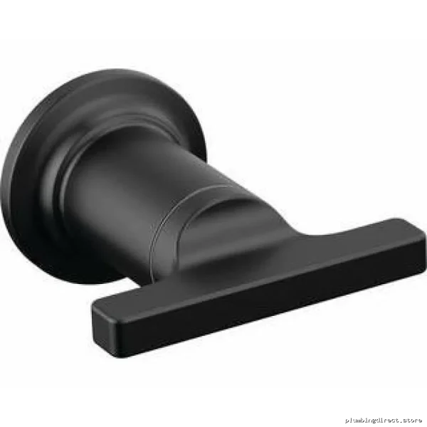 Delta Tetra Matte Black Wall-Mounted Tub Filler Trim Set – Handles Not Included