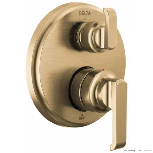 Delta Tetra Monitor 14 Valve Trim with 3-Way Diverter - Lumicoat Champagne Bronze Finish T24889-CZ-PR