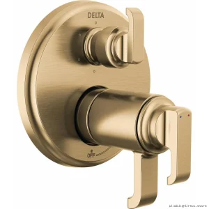 Delta Tetra TempAssure Valves w/Integrated Adjustable Diverters | Champagne Bronze Lumicoat | T27T989-CZ PR Model