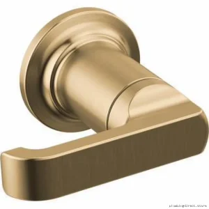 Delta Tetra Wall-Mounted Tub Filler Trim - Champagne Bronze (Lumicoat) T5789-CZ-PR-LHP-WL Handles Sold Separately