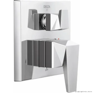Trillian Monitor 14 Series 3-Position Integrated Diverter Valve Trim - Lumicoat Chrome Finish T24843-PR Delta