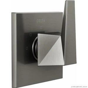 Delta Lumicoat Black Stainless 3-Setting Shower Diverter Trim T11843-KS-PR