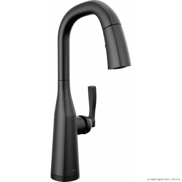 Delta Touch Bar & Prep Faucet with Pulldown Spray - Matte Black 9976T-BL-DST