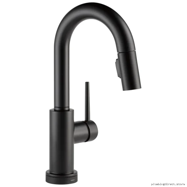 Delta Touch Bar Kitchen Faucet with Pull-Down Spray - Matte Black Finish