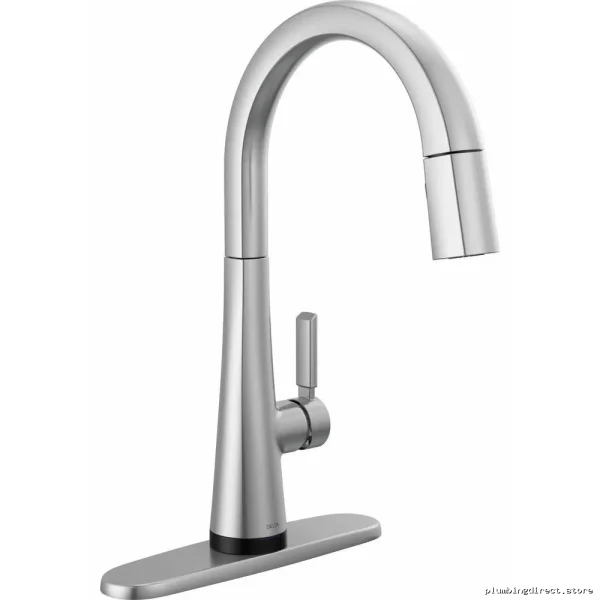 Delta Touch-Control Kitchen Faucet w/ Pull-Down Spray & Arctic Stainless - Image 3