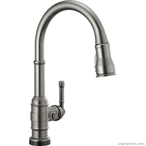 Delta Black Stainless Pull-Down Kitchen Faucet with Touch Control 9190T-KS-DST - Image 2